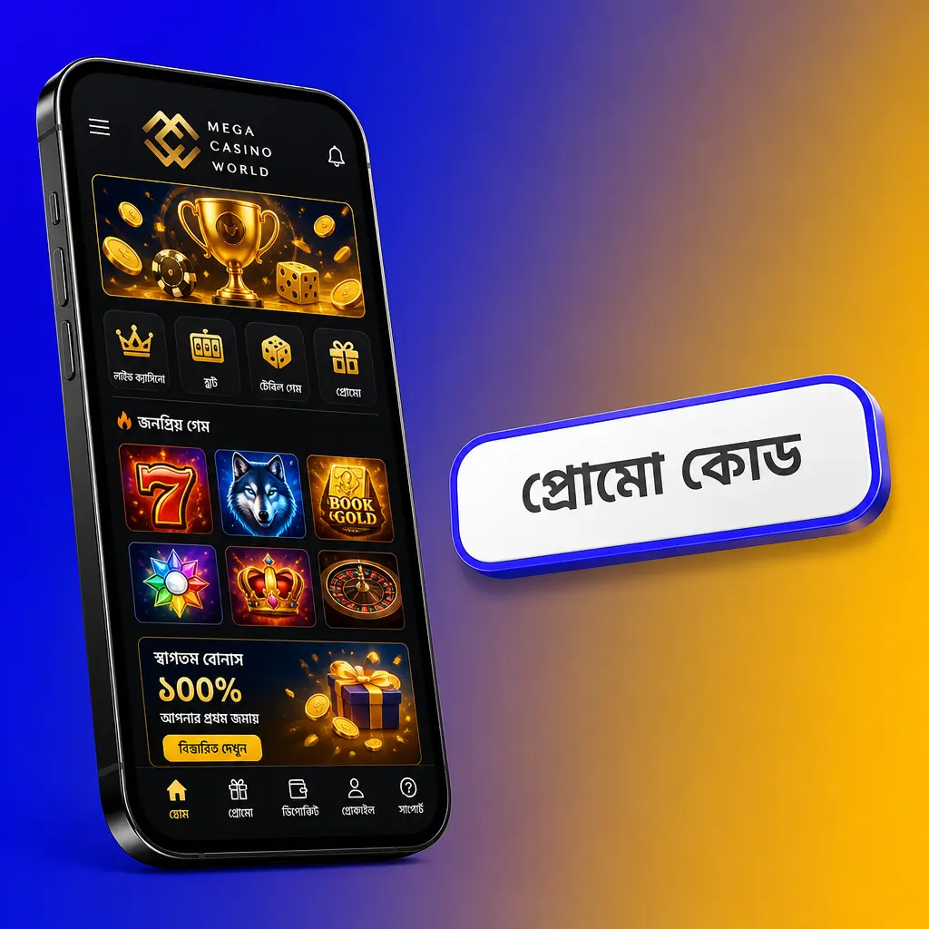 Mega Casino World প্রোমো কোড অফার