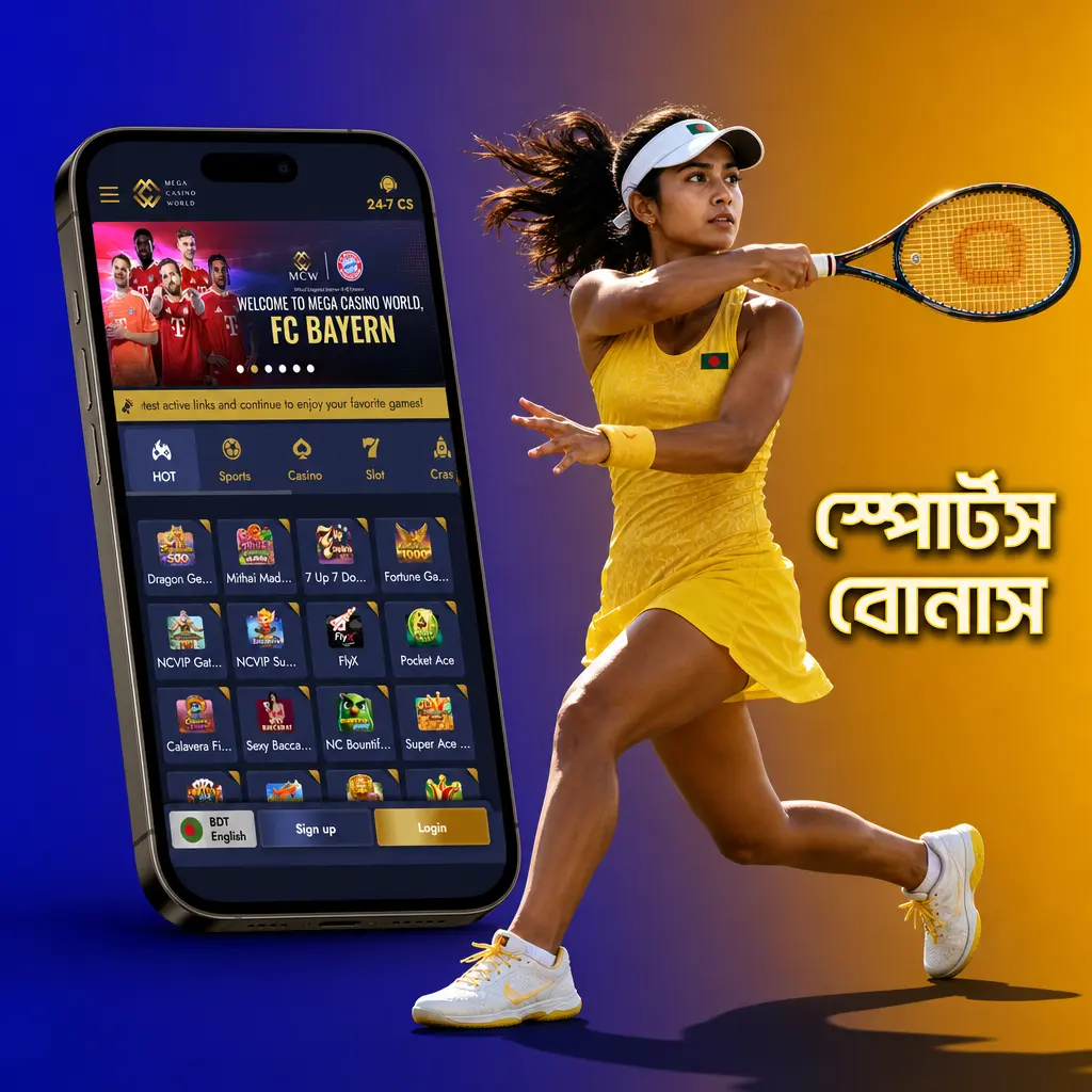 Mega Casino World স্পোর্টস বোনাস